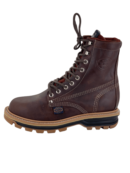 Rugged Brown 8" Water Resistant Double Density Sole Work Boot