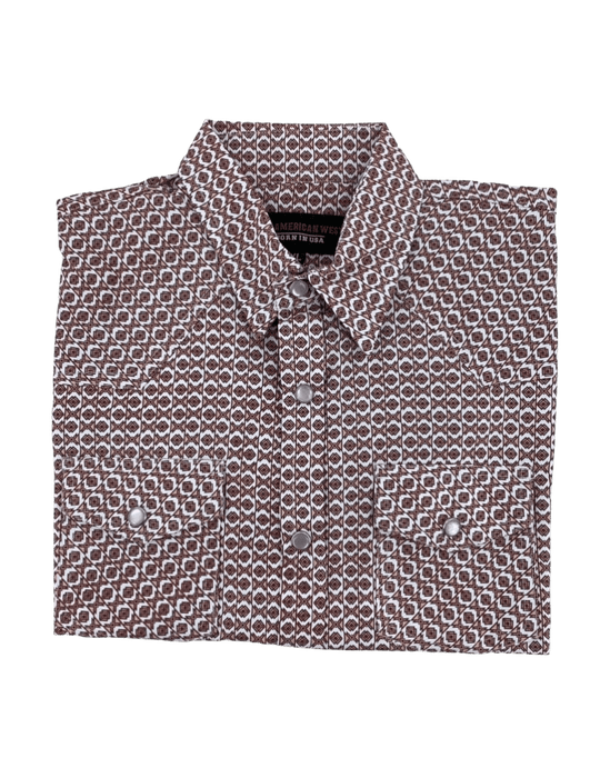 Kids Infinite Diamond Western Button Down Shirt