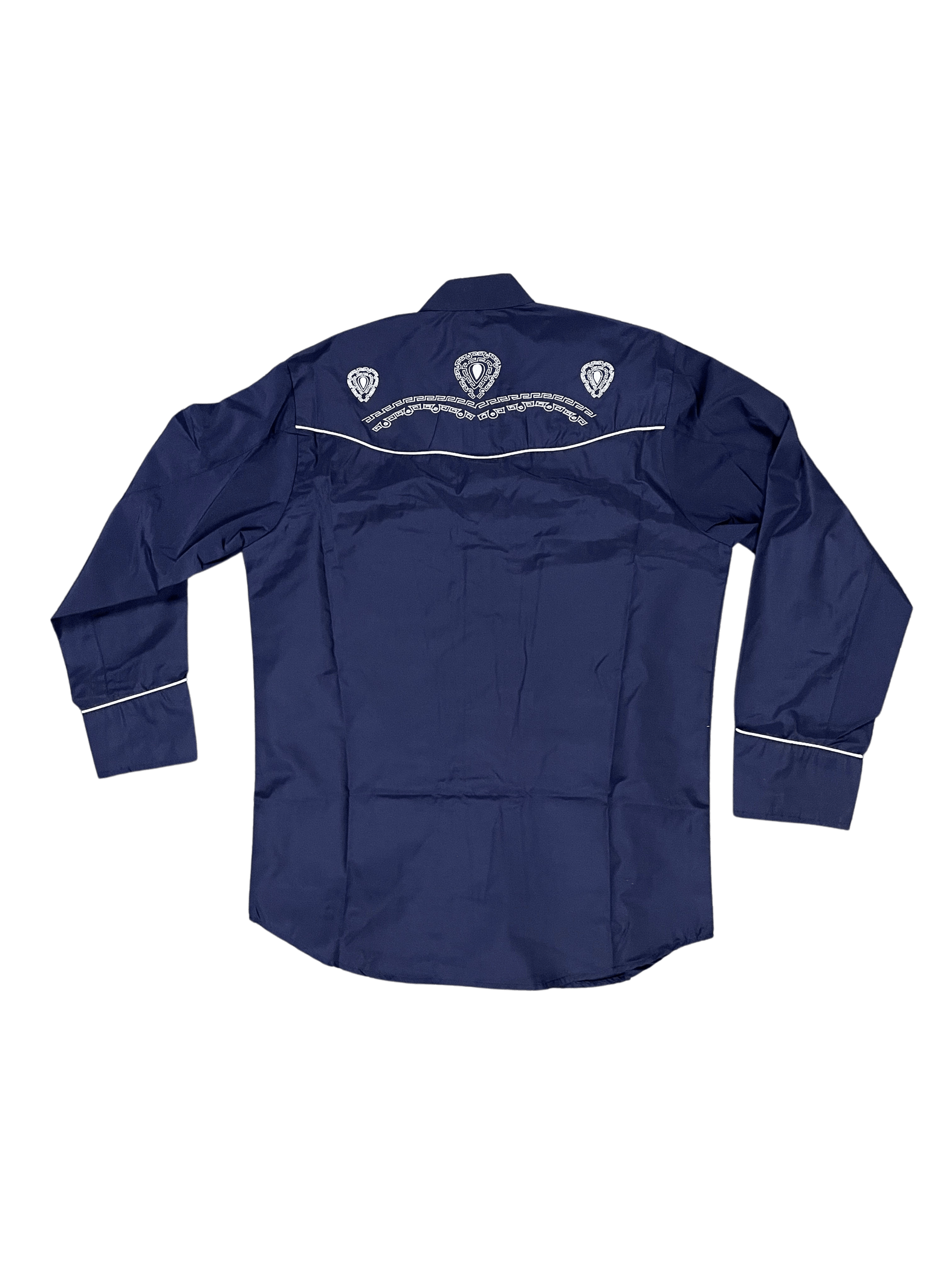 Navy Blue Traditional Charro Shirt — Rodeo Durango Brand Corp.