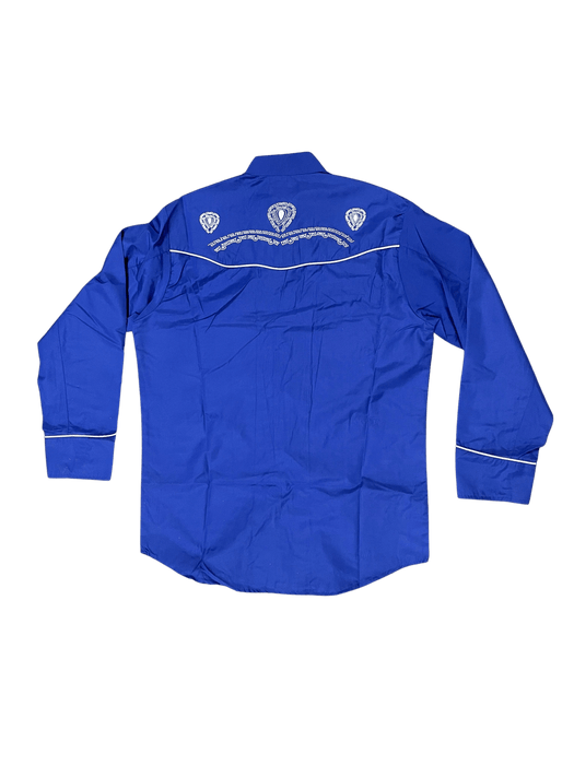 Camisa Charra Tradicional Azul Rey - Main Image