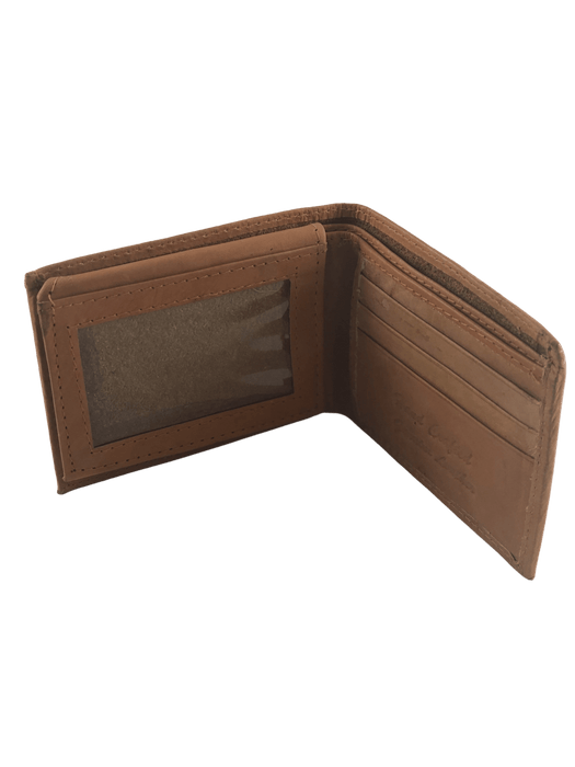 Double Fold Tan Leather Wallet