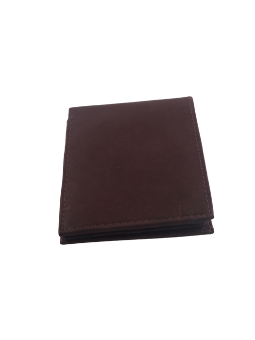 Double Fold Burgundy Leather Wallet