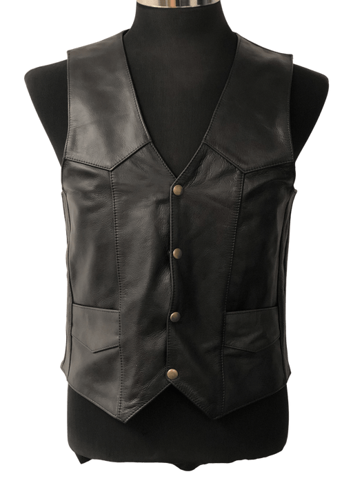 Chaleco vaquero negro occidental