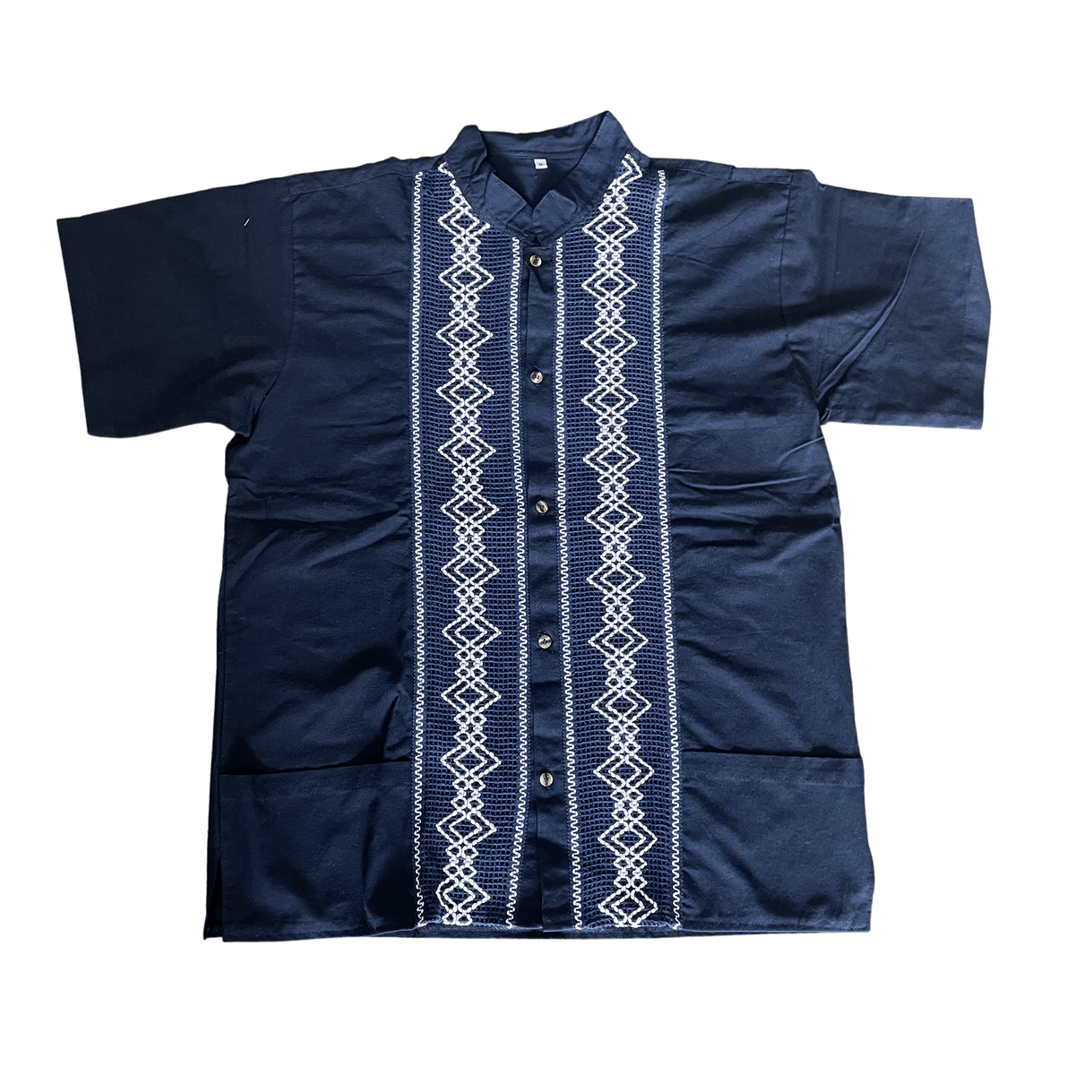 Navy Blue Guayabera Shirt — Rodeo Durango Brand Corp.