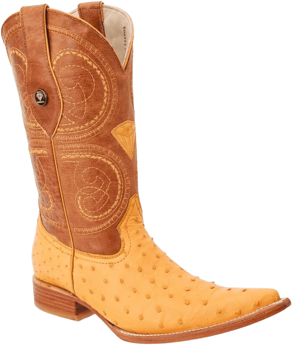 Mantequilla Snip Toe Ostrich / Avestruz Leather Boot