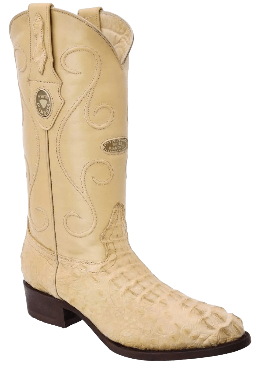 Orix Traditional Roper Round Toe Crocodile/Caiman Leather Boot — Rodeo ...