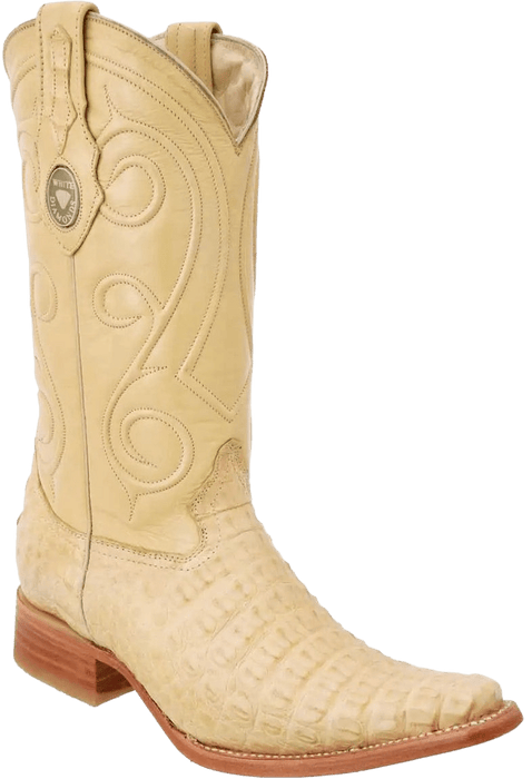 Orix Wide Snip Toe Crocodile/Caiman Belly Leather Boot