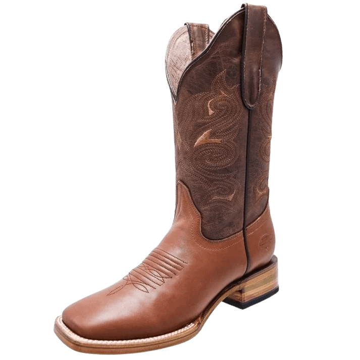 Women's Plain Honey Leather Square Toe Rodeo Boot — Rodeo Durango Brand ...