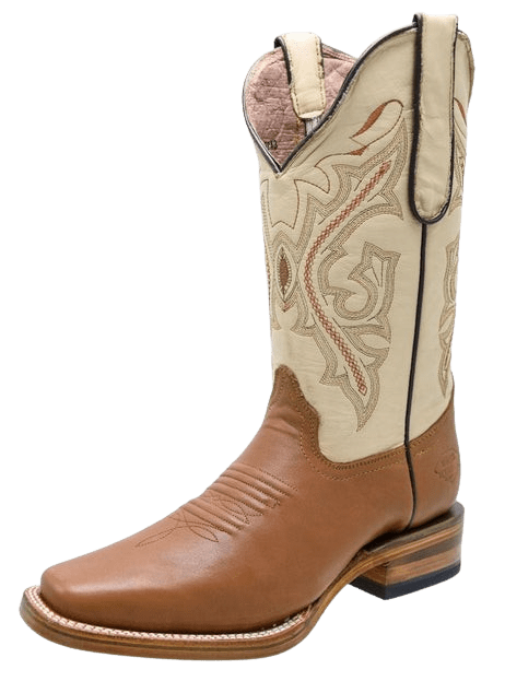 Women's Honey with Hueso Square Toe Rodeo Boot
