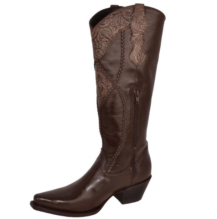 Women's Tall Brown Snip Toe Rodeo Boot