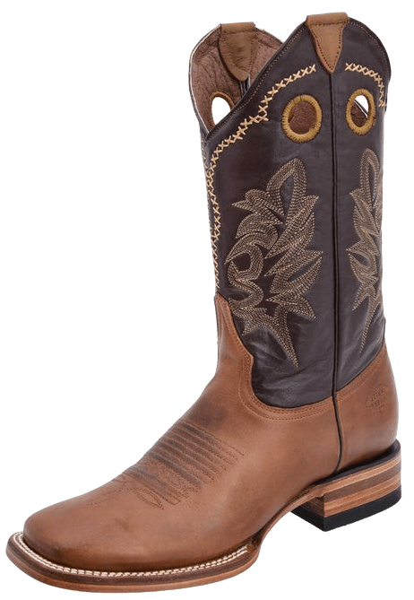 Rustic Brown Rodeo Honey with Dark Brown Square Toe Rodeo Boot — Rodeo Durango Brand Corp.