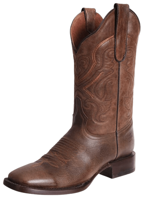 Brown Napa Leather Square Toe Rodeo Boot