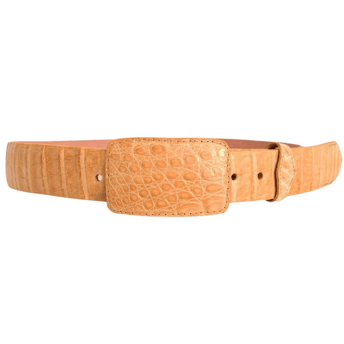 Men's 1 1/2” Mantequilla Crocodile / Caiman Leather Belt
