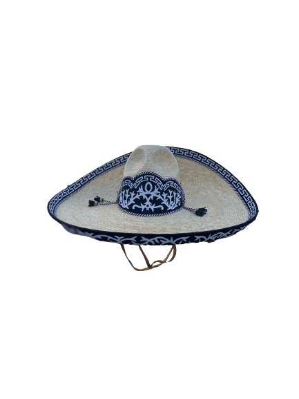 Sombrero Charro de Trigo - Black
