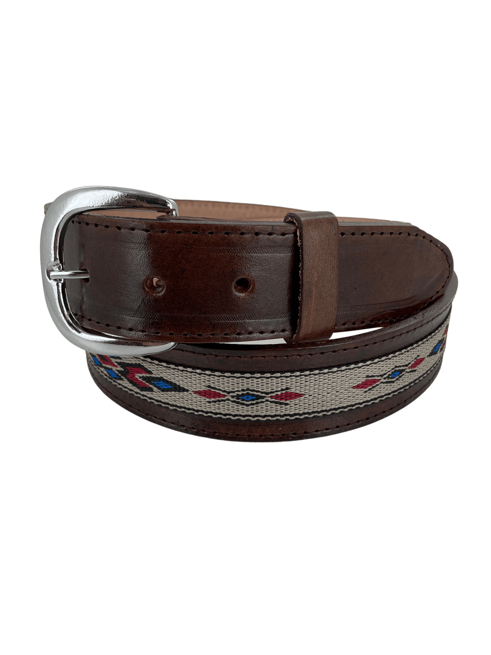 Brown Navajo Leather Western Belt — Rodeo Durango Int'l