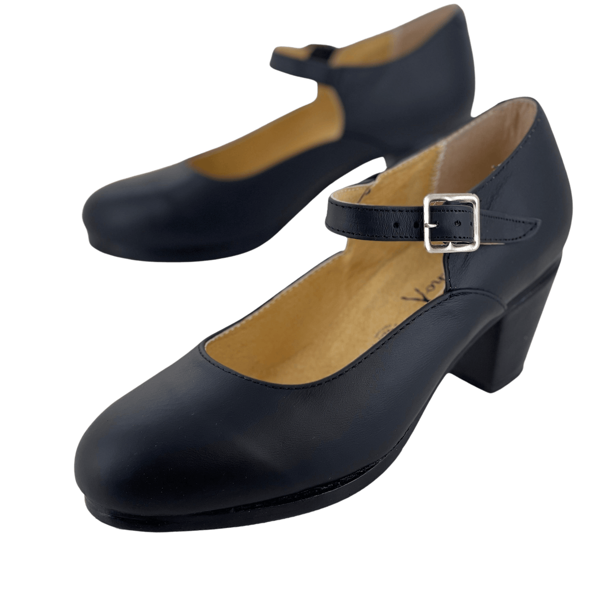 はるこ　EL RODEO ロンᎢ Women's Black Folklore Shoe — Rodeo Durango Brand Corp.