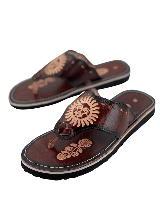 Leather Sandal - Brown Sun