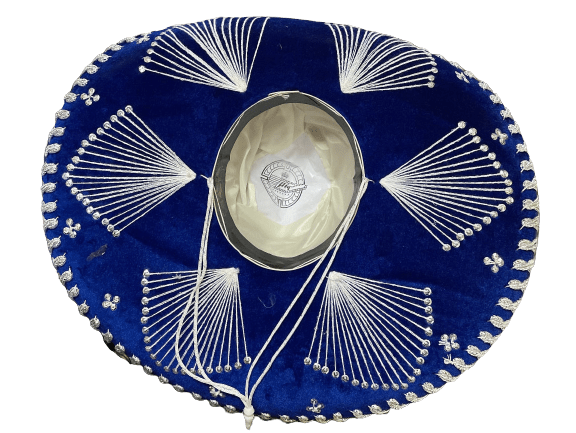 Sombrero Charro Mariachi Blue and Silver