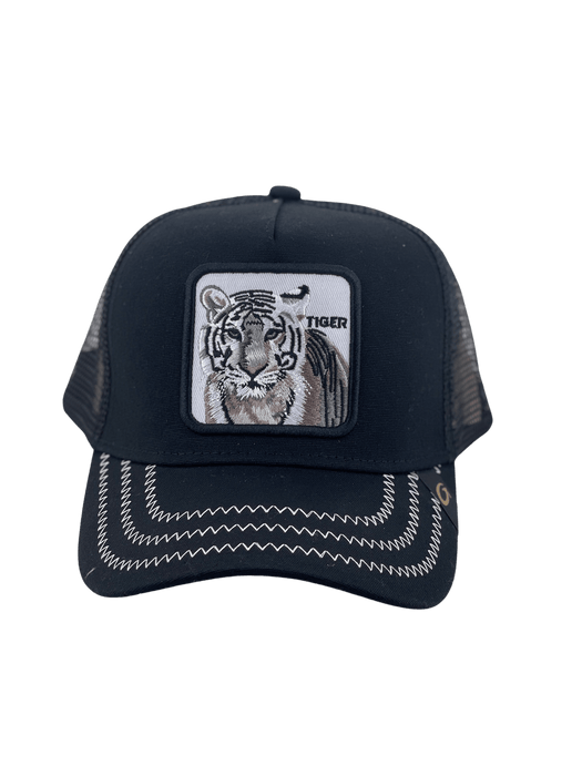 All Black Tiger Snapback / Gorra
