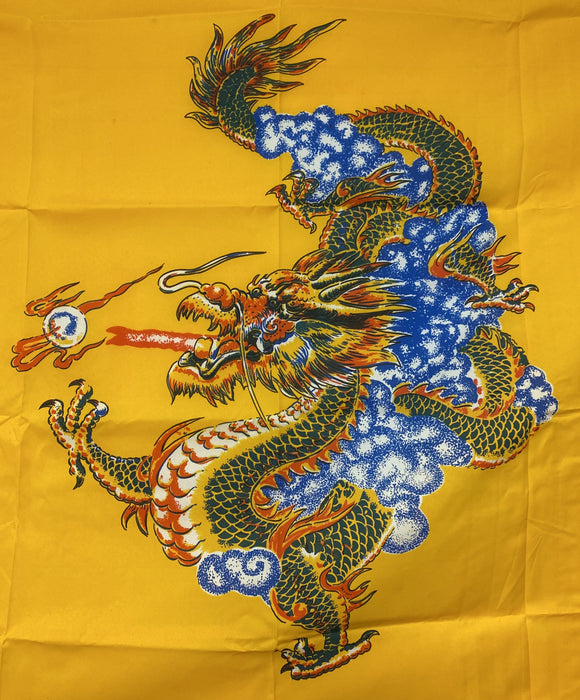 Large Fire Breathing Dragon Chinese Imperial Flag