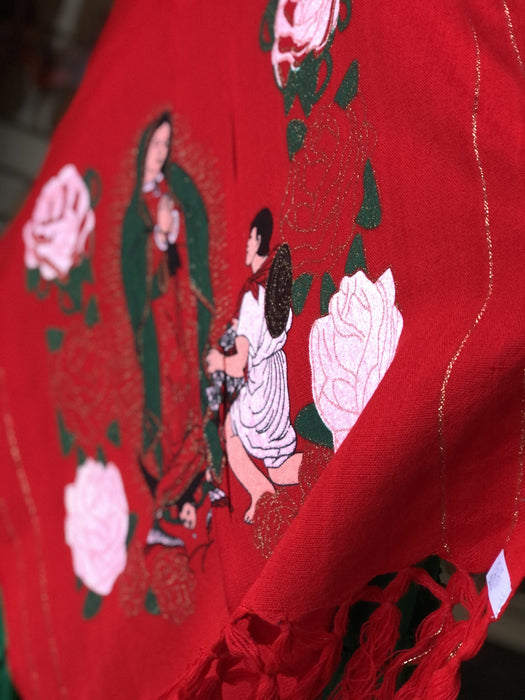 Red Rebozo de Virgen de Guadalupe