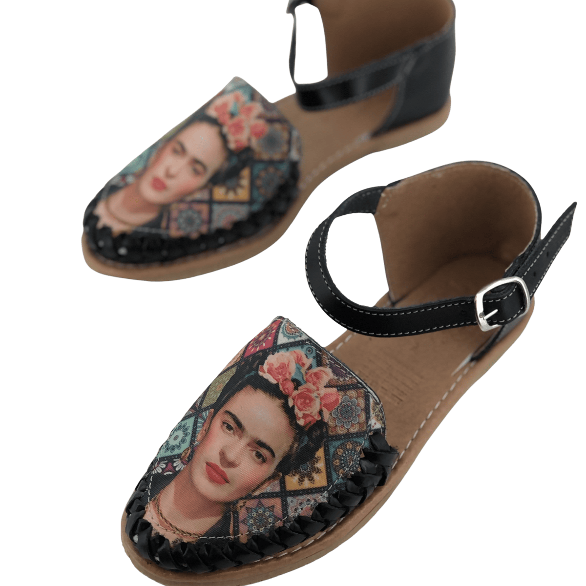 Huarache de Pulsera Frida Kahlo Black 22 Mex 5 US