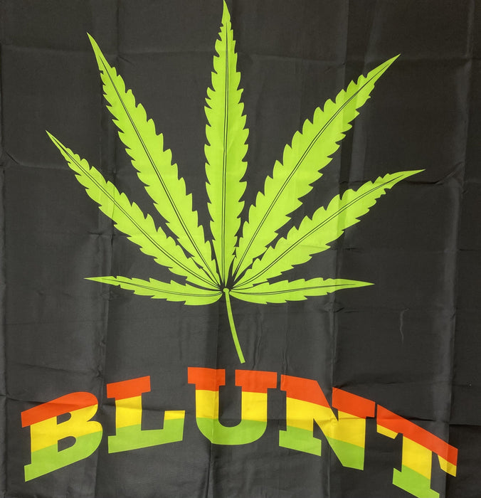 Blunt  Marihuana / Marijuana Green Leaf Cannabis Plant Large Flag