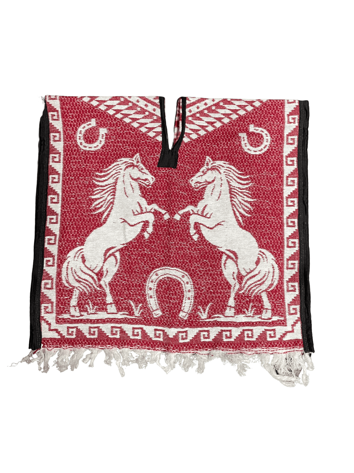 White and Red V1 Youth Horse Poncho/Gaban — Rodeo Durango Brand Corp.