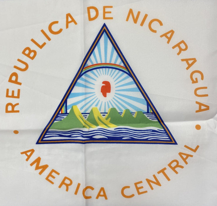 Large Vivid Colors Coubtry Of Nicaragua Banner Flag