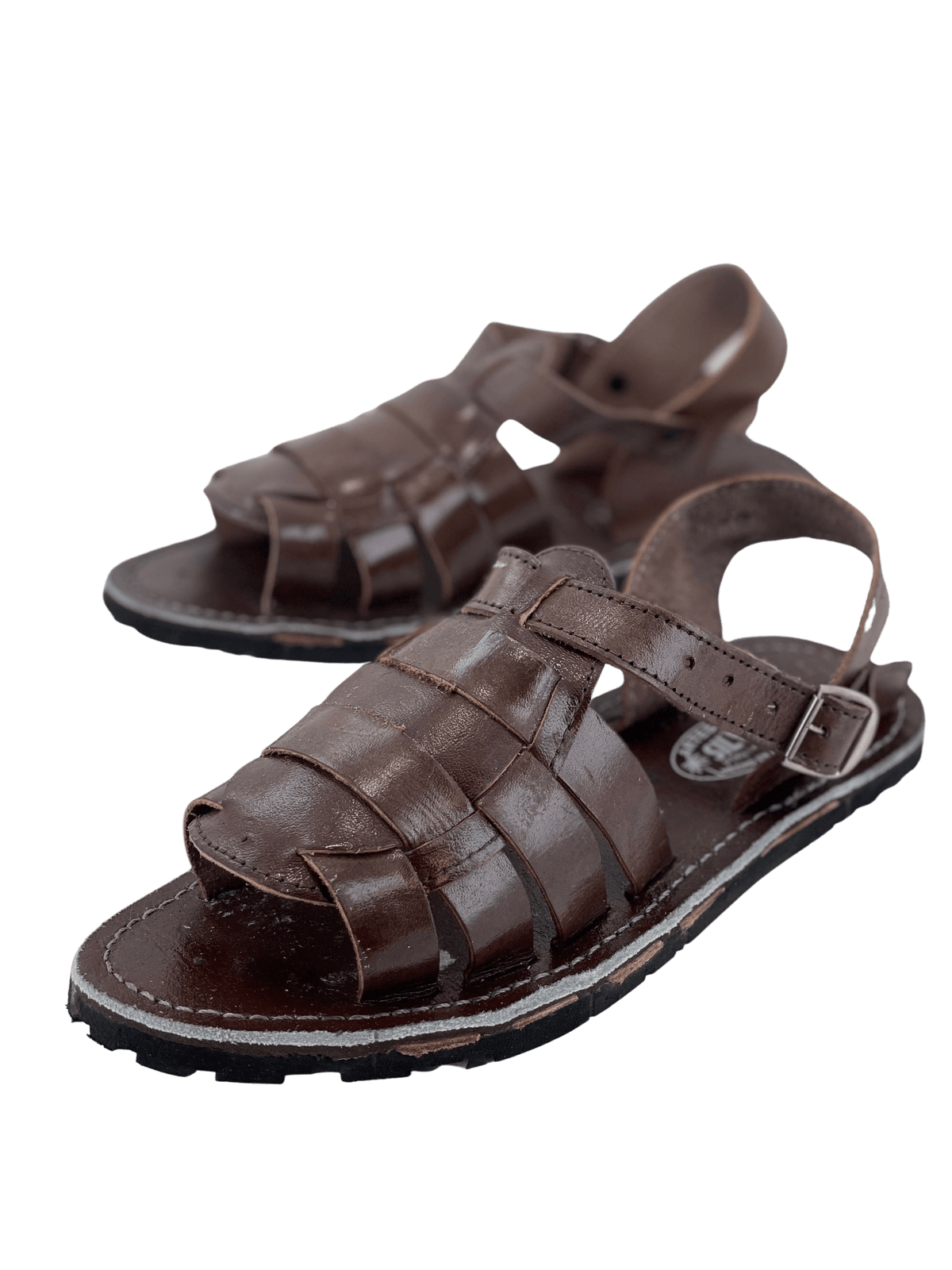 Brown Alacrán Rubber Sole Huarache - (CLEAR) — Rodeo Durango Brand