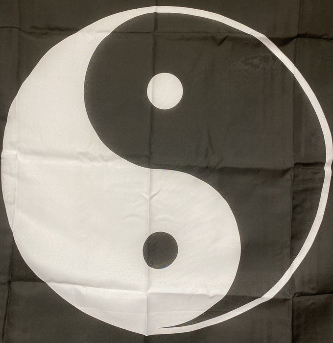 Yin And Yang Spiritual Cosmic Symbol Large Flag