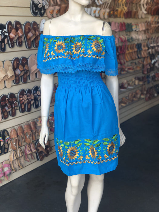 blue sunflower dress Sunflower Light Blue Mesh Maxi Dress - US 10