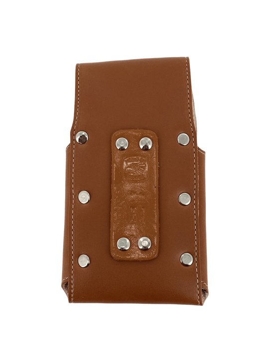 Chedron and Brown Dancing Horse V2 Silk Thread Leather Phone Case
