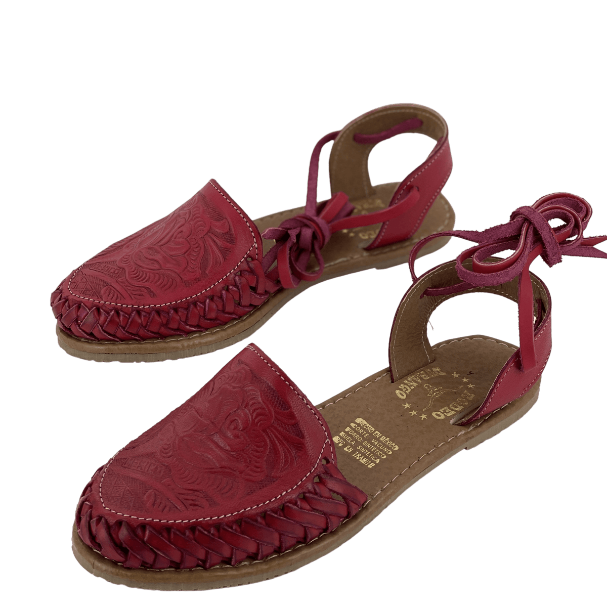 Red shop huaraches girl