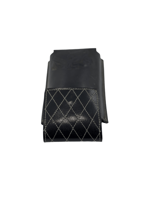 Black Horse with Flower Print Leather Charro Phone Case