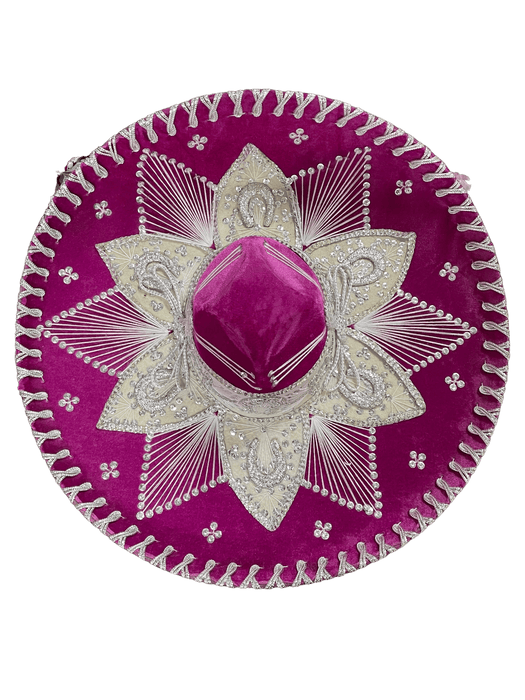 Sombrero Charro Mariachi Pink and Silver