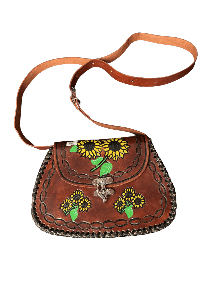 Vintage tooled hot sale leather purse