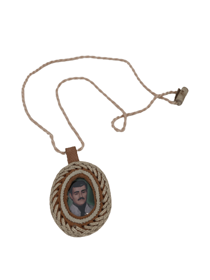 Jesus malverde leather online necklace