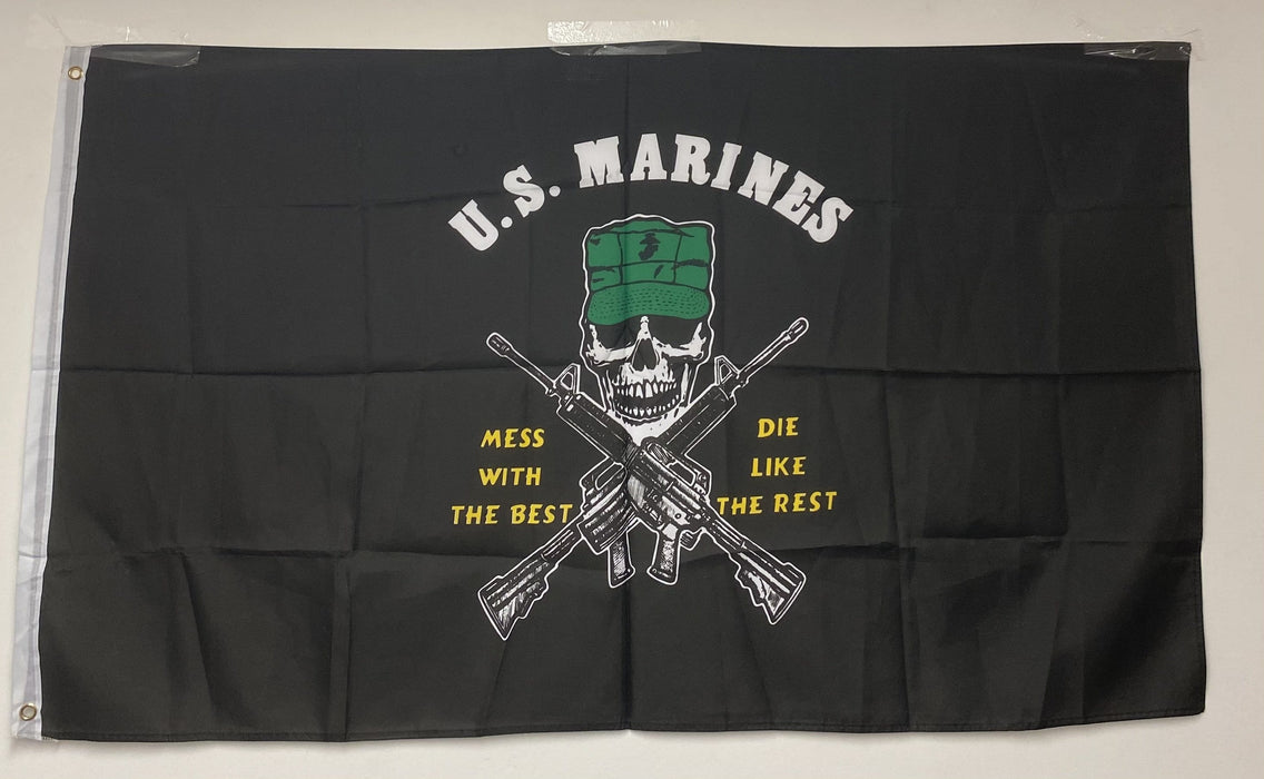 Military U..S. Marines Arm Forces Large Flag