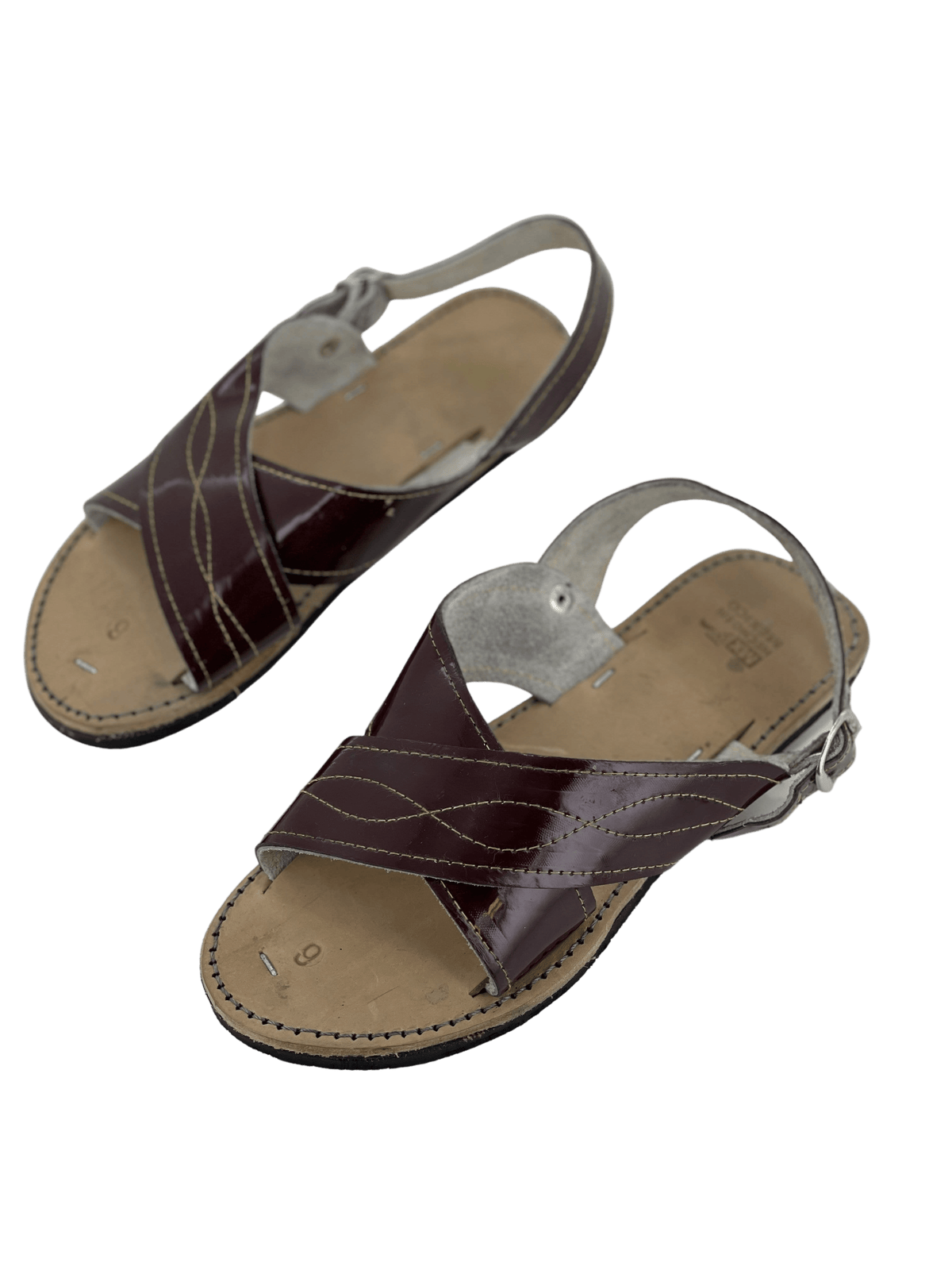 burgundy huaraches grade school