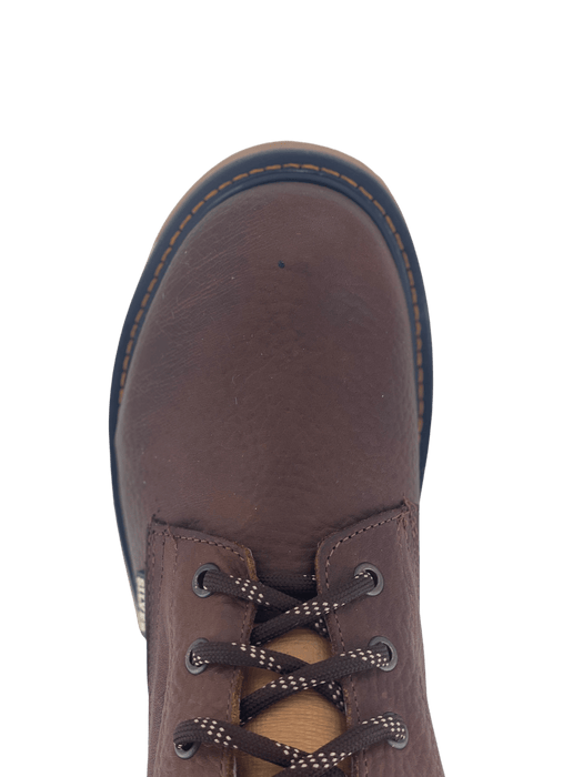 Amber Brown Double Density Sole Soft Toe Work Boot