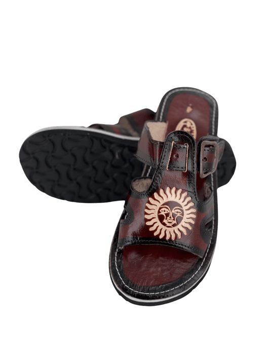 Leather Sandal - Strap Around Sun