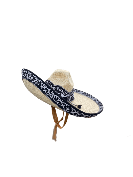 Sombrero Charro de Trigo - Black