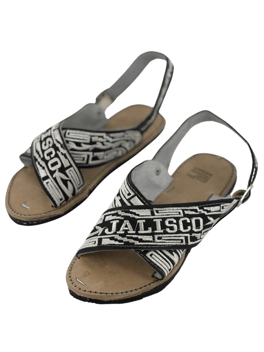 Huarache Cruzado Hilo Seda Jalisco Letras Blancas