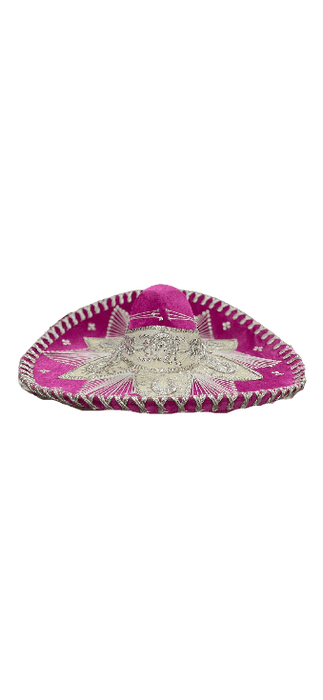 Sombrero Charro Mariachi Pink and Silver