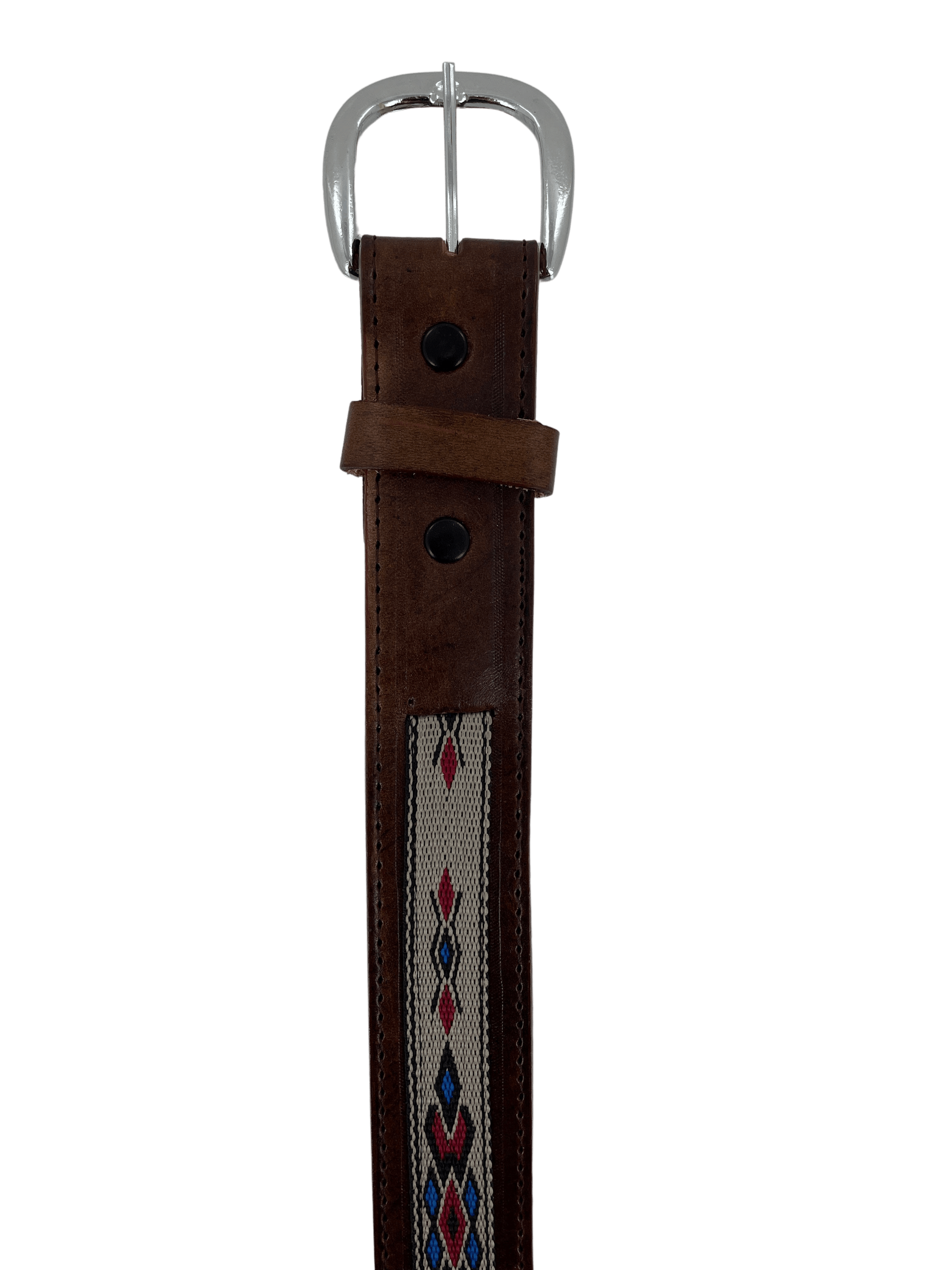 Brown Navajo Leather Western Belt — Rodeo Durango Int'l