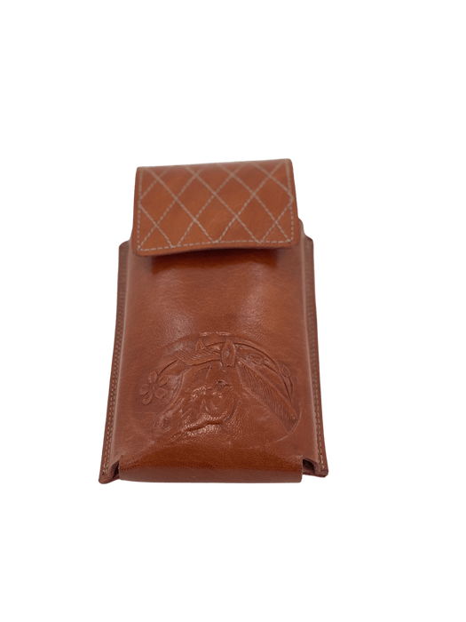 Chedron Horse with Flower Leather Charro Phone Case