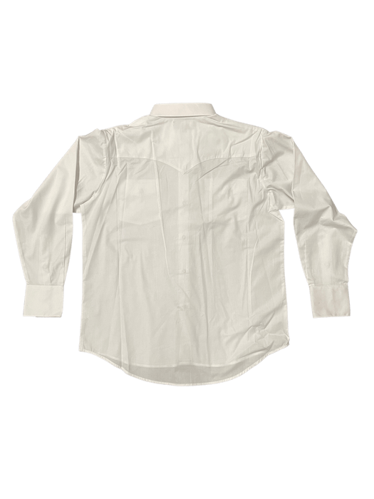 Plain White Western Button Down Shirt