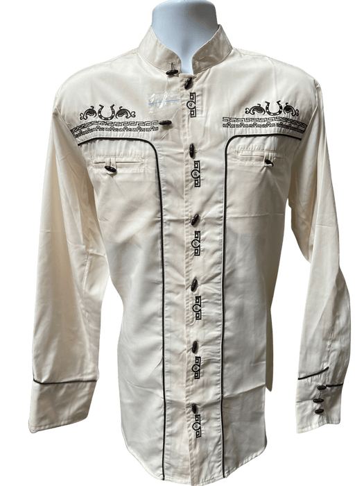 Beige Traditional Charro Shirt