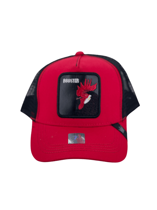 Rooster Red with Black Snapback / Gorra